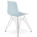 Paris Prix Chaise Design "Spider" 83cm Bleu & Argent