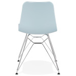 Paris Prix Chaise Design "Spider" 83cm Bleu & Argent