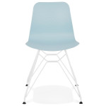 Paris Prix Chaise Design "Spider" 83cm Bleu & Blanc