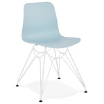 paris prix Chaise Design "Spider" 83cm Bleu & Blanc