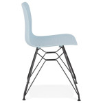 Paris Prix Chaise Design "Spider" 83cm Bleu & Noir