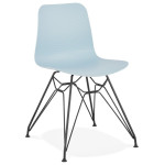 paris prix Chaise Design "Spider" 83cm Bleu & Noir