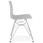 Paris Prix Chaise Design "Spider" 83cm Gris & Argent