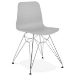 paris prix Chaise Design "Spider" 83cm Gris & Argent