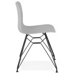 Paris Prix Chaise Design "Spider" 83cm Gris & Noir