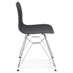 Paris Prix Chaise Design "Spider" 83cm Noir & Argent