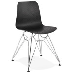 paris prix Chaise Design "Spider" 83cm Noir & Argent