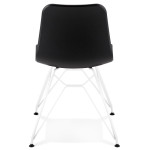 Paris Prix Chaise Design "Spider" 83cm Noir & Blanc
