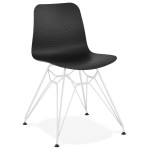 paris prix Chaise Design "Spider" 83cm Noir & Blanc