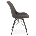 Paris Prix Chaise Design "Stomboli" 83cm Gris & Noir