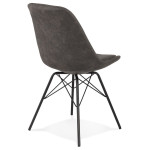 Paris Prix Chaise Design "Stomboli" 83cm Gris & Noir