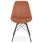 Paris Prix Chaise Design "Stomboli" 83cm Marron & Noir