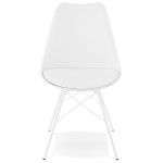 Paris Prix Chaise Design "Tripoli" 83cm Blanc