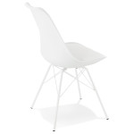Paris Prix Chaise Design "Tripoli" 83cm Blanc