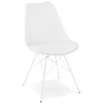 paris prix Chaise Design "Tripoli" 83cm Blanc
