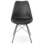 Paris Prix Chaise Design "Tripoli" 83cm Noir