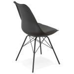 Paris Prix Chaise Design "Tripoli" 83cm Noir