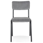 Paris Prix Chaise Design Vintage "Fortuna" 83cm Gris
