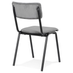 Paris Prix Chaise Design Vintage "Fortuna" 83cm Gris