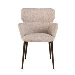 Paris Prix Chaise En Tissu "Chiné" 80cm Marron