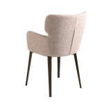 Paris Prix Chaise En Tissu "Chiné" 80cm Marron