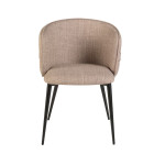 Paris Prix Chaise En Tissu "Rosemarie" 77cm Marron