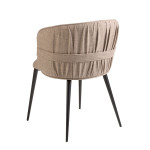 Paris Prix Chaise En Tissu "Rosemarie" 77cm Marron