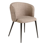 paris prix Chaise en Tissu "Rosemarie" 77cm Marron