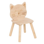 paris prix Chaise Enfant Chat "Pia" 50cm Naturel