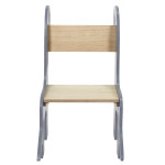 Paris Prix Chaise Enfant Design "Dino" 60cm Gris