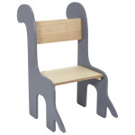 paris prix Chaise Enfant Design "Dino" 60cm Gris