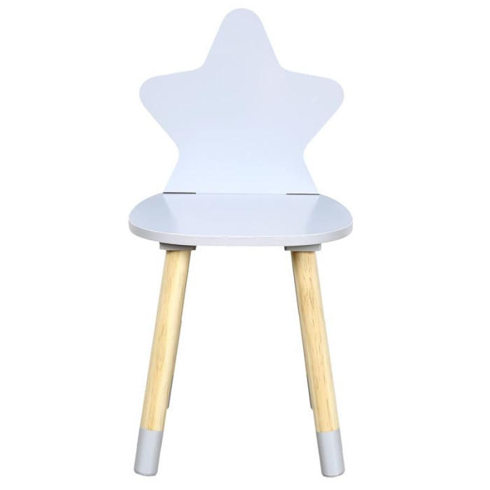 Paris Prix Chaise Enfant En Bois "Étoile" 54cm Gris