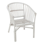 paris prix Chaise Enfant en Rotin "Filou" 52cm Blanc