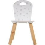 Paris Prix Chaise Enfant Étoile "Douceur" 50cm Blanc