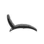 Paris Prix Chaise Longue "Archie" 158cm Noir