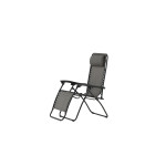 Paris Prix Chaise Longue En Métal "Baden" 112cm Gris