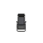 Paris Prix Chaise Longue En Métal "Baden" 112cm Noir