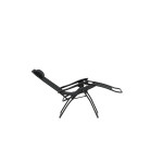 Paris Prix Chaise Longue En Métal "Baden" 112cm Noir