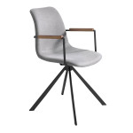 paris prix Chaise Pivotante Design "Devin" 85cm Gris