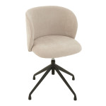 paris prix Chaise Pivotante Design "Gena" 56cm Beige