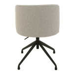 Paris Prix Chaise Pivotante En Lin "Gena" 56cm Gris