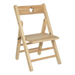 paris prix Chaise Pliante Enfant "Bois" 51cm Naturel