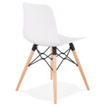 Paris Prix Chaise Scandinave "Cryptek" 80cm Blanc