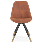 Paris Prix Chaise Vintage "Kili" 83cm Marron & Noir