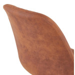 Paris Prix Chaise Vintage "Kili" 83cm Marron & Noir