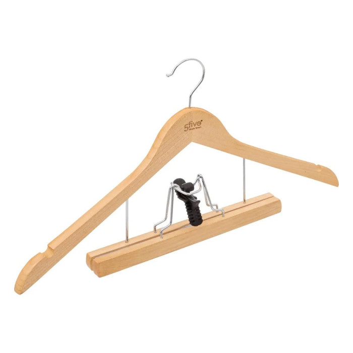 Paris Prix Cintre En Bois "Costume" 44cm Naturel