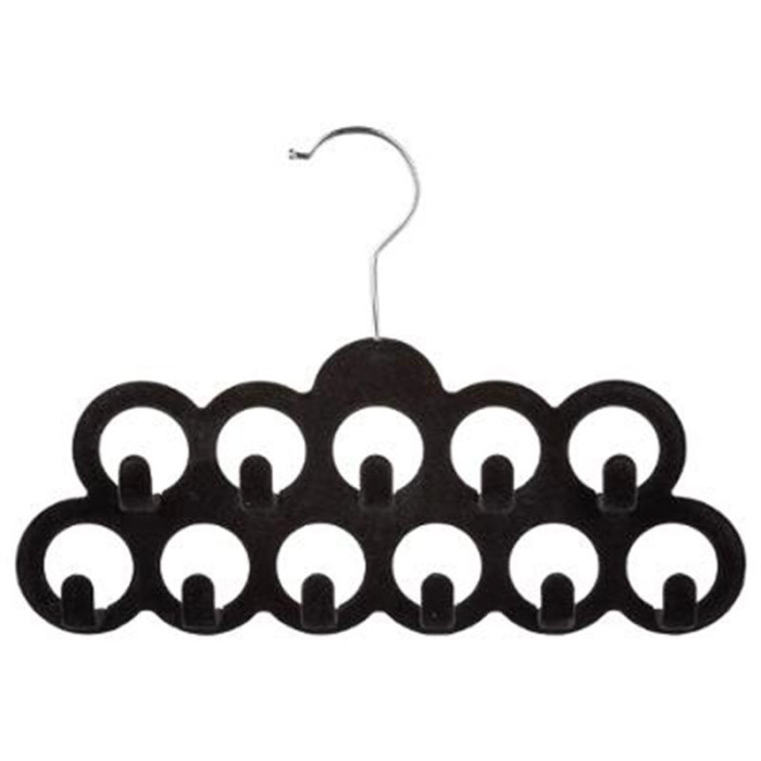 Paris Prix Cintre En Feutrine "Ceintures" 30cm Noir