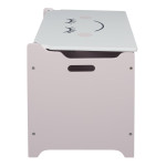 Paris Prix Coffre à Jouets Enfant "Moon" 60cm Blanc
