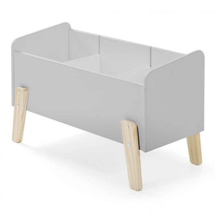 Paris Prix Coffre à Jouets "Kiddy" 80cm Gris