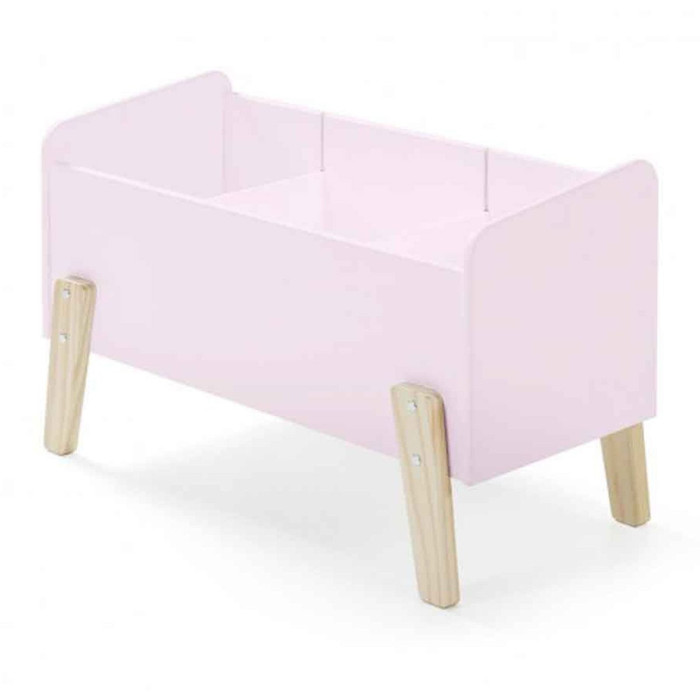 Paris Prix Coffre à Jouets "Kiddy" 80cm Rose